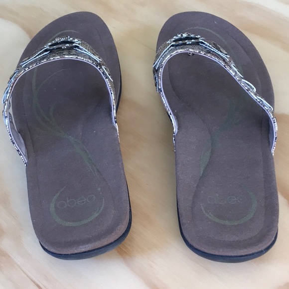 ABEO Sandals Sunrise Snake Print Size 9 Like New - Picture 12 of 16